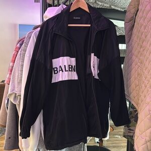 Balenciaga Track Jacket Jean Texture Zipper Replaced